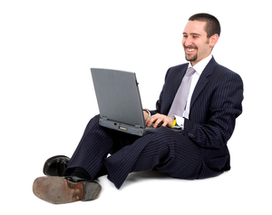 business man laptop
